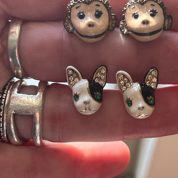 Betsy Johnson earrings. Both pair for one price! - Picture 2 of 4